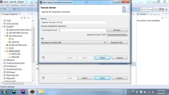 Java Programming 2 - Getting Started with First JSP Project & Tomcat Configuration смотреть онлайн