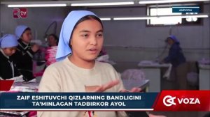 Zaif eshituvchi qizlarning bandligini taʼminlagan tadbirkor ayol