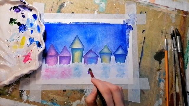 КАК НАРИСОВАТЬ таинственный город смотреть онлайн