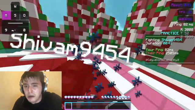 Fighting a 3000+ ping guy | Minecraft sumo [cracked] смотреть онлайн