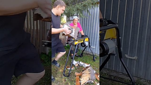 колем сучкастые бревна. дровокол champion смотреть онлайн