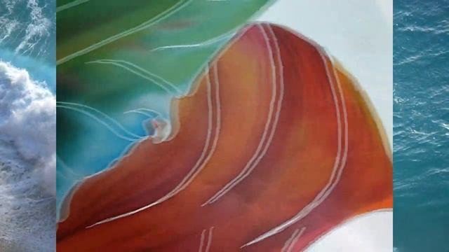 Тюльпаны, батик, мастер-класс на шелке . mp4 Так рождаются шедевры даже у тех, кто не рисует. смотреть онлайн