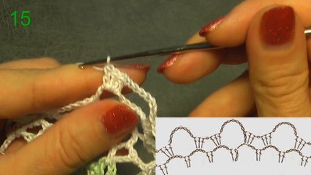 Ажурная салфетка крючком. Часть II