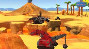 Мультик - роботизированые Динозавры.  Железные динозавры превратились в спец технику