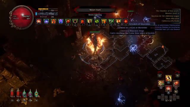 [POE-PS4] HC-SSF Path of Exile 3.19Mayhem Slayer BoneShatter赤シャツ