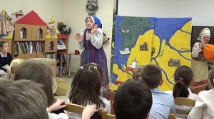 Гатчина. Детская библиотека. Спектакль по мотивам сказок С. Писахова.