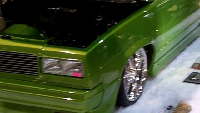 Custom 1984 El Camino with Jolly Rancher Green paint job!! [HD]