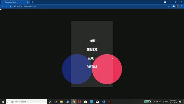 Glassmorphism Navigation Bar Using Html Css and Js || #html #css #js