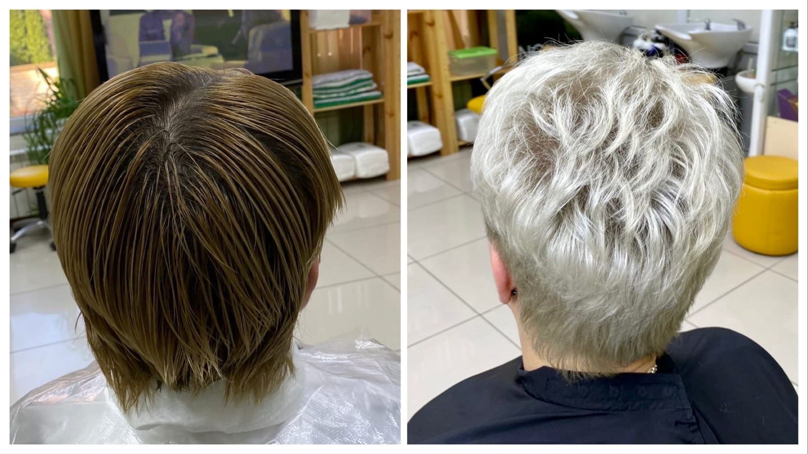 Платиновый блонд с темным корнем из рыжих, коричневый волос. Обесцвечивание коротких волос в блонд смотреть онлайн