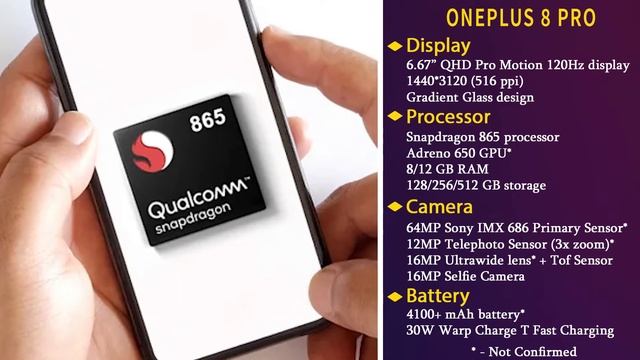 Oneplus 8 Pro price in India | Specs and launch date | 120 Hz Display | 64MP Quad Camera