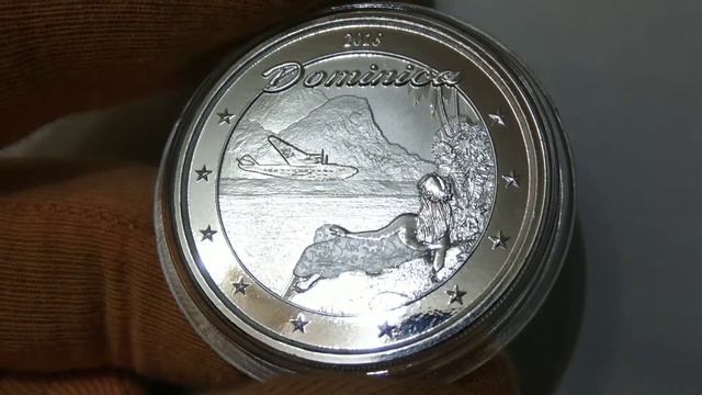 Доминика 2 доллара 2018 Восточные Карибы монета серебро 999 срібло унция инвестиционная. Аукцион. смотреть онлайн