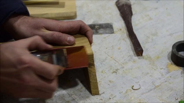 Красивая полочка в прихожую, из обрезков. Своими станками. смотреть онлайн