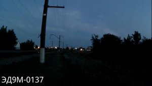 Сборник электропоездов ЭД9М и ЭП3Д на станции Миллерово и в её окрестностях.