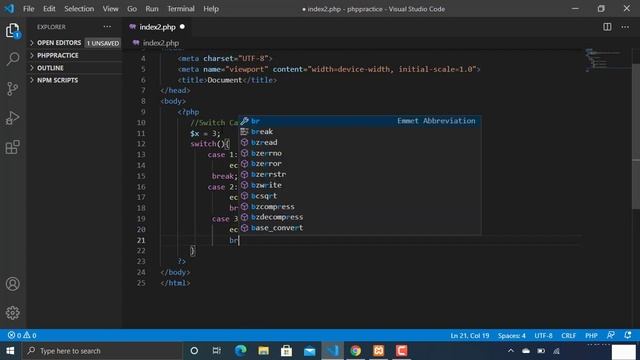 Switch Case Statement | PHP Basics | Tech Tube