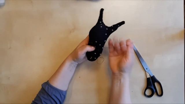 мягкая ёлочная игрушка "Бык" из носка смотреть онлайн