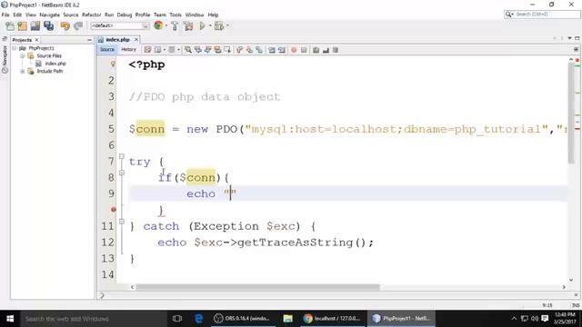 PHP & Mysql Tutorial | Mysql PDO Connection
