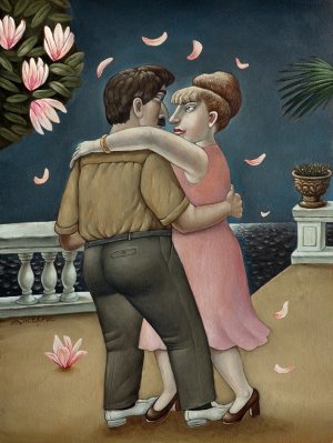 "Встреча с любимой женщиной..." Ироничные картины Анжелы Джерих.