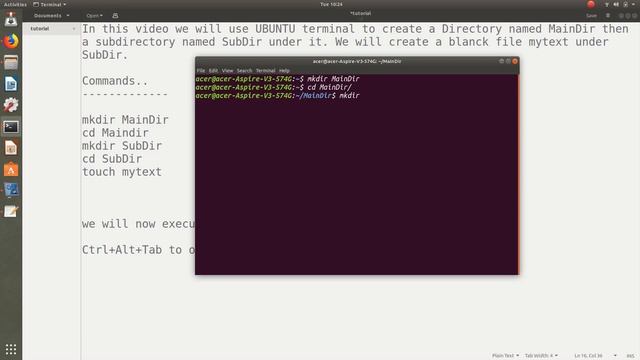create Directory and files in Linux смотреть онлайн