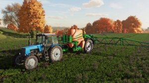 Farming Simulator 22 / Карта Сосновка / Внесение гербицида по пшенице МТЗ-1221