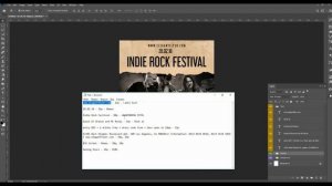 Tutorial Video - How to create Indie Rock Festival flyer template in Photoshop