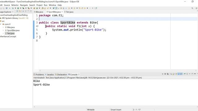 Java Tutorial: Overloading Static Function and Method Hiding in java | part 47 смотреть онлайн