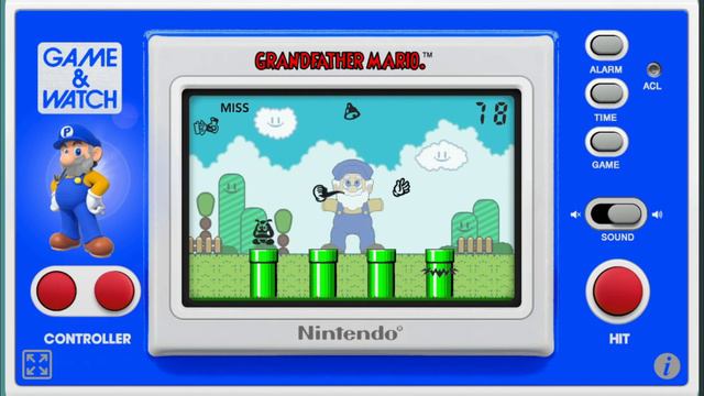 Game & Watch | Grandfather Mario [HTML5]