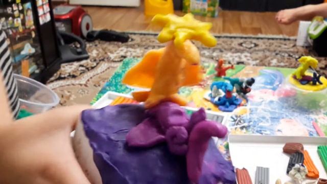 Поделки динозавры из пластилина по игре Dino Island, часть 2 смотреть онлайн