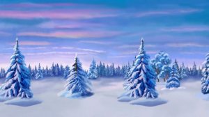 Зимний лес (футаж)