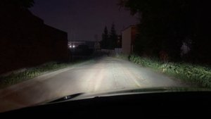 Свет китайских  фар Камри 40 после замены