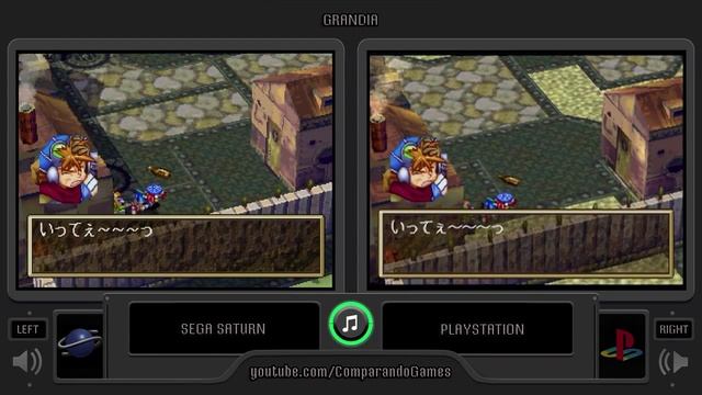 Grandia (Sega Saturn vs Playstation) Side by Side Comparison смотреть онлайн