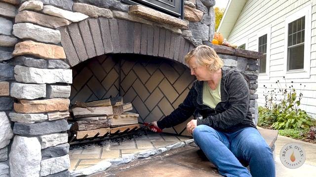 How to Start a Fire in Outdoor Fireplace