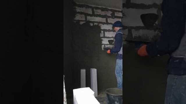 Штукатурка газоблока песчано цементным роствором! смотреть онлайн
