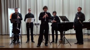 Роберт Мучински - Частицы времени 3, 4 часть (в переложении для квартета кларнетов с солистом)