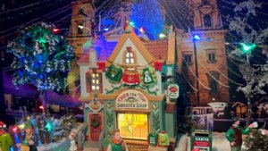 Lemax Christmas Village 2023 DIY Tutorial | Sweater Shop Display
