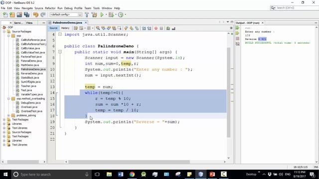 Java Bangla Tutorials 61 : Palindrome Number (practical) смотреть онлайн