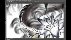 Разработка эскиза рукава для татуировки. Процесс