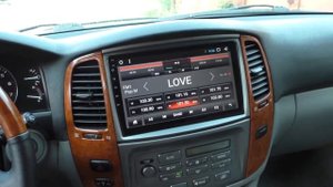 LeTrun магнитола на Toyota Land Cruiser 100 2006 года