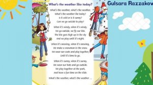 Песня про погоду на английском языке для детей.