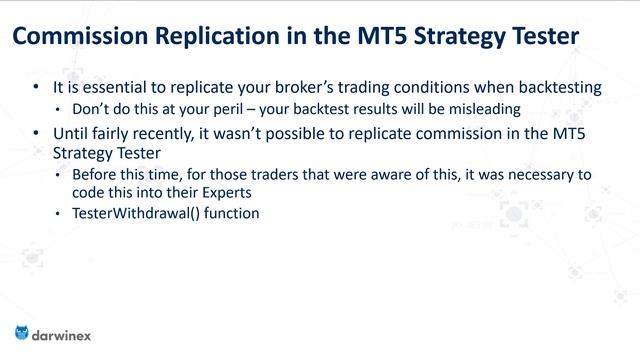 7.1) Using the MT5 Strategy Tester for Backtesting? Make sure you configure the execution condition