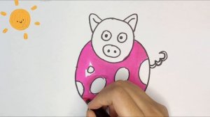 How to draw a pig / bolalar uchun choʻchqacha chizish / как нарисовать свинку пеппу /Сурет салуу