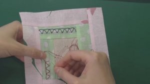 Декоративные ручные швы для пэчворка Закрытый обметочный или петельный стежок  Blanket Stitch Close