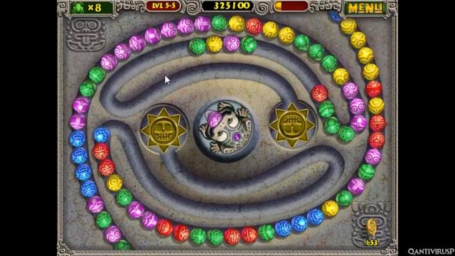 Прохождение игры Zuma Deluxe [HD720px60] смотреть онлайн