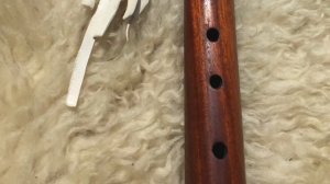 7 Hole Native American Style Flute - Key of Low D - at 440Hz - Sapele and Maple woods