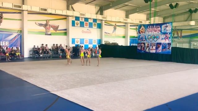 Художественная гимнастика Невинномысск 2009/10 год групповой смотреть онлайн