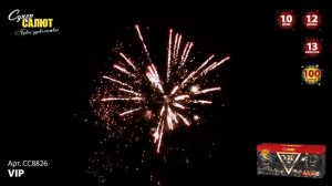 Разнокалиберный фейерверк на 100 залпов «VIP» Супер салют CC8826