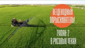 Вездеходный опрыскиватель! Туман-2 в рисовых чеках