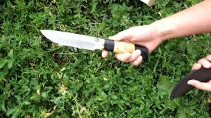 Нож булатный ручной работы Варан