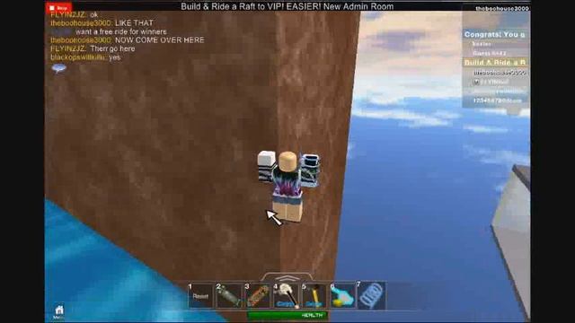 Build & Ride a Raft or SKATEBOARD to VIP!(cheats) on roblox смотреть онлайн