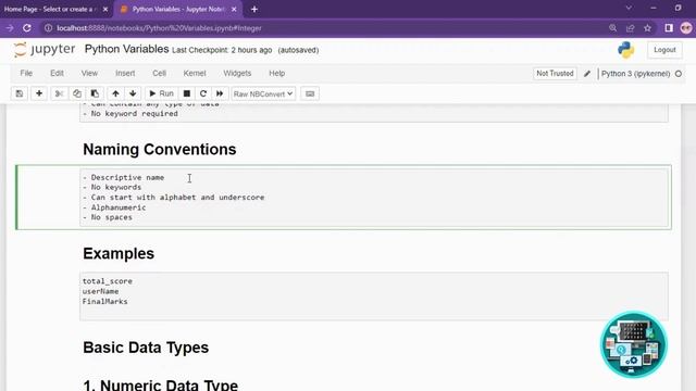 Variables and its Naming Conventions in Python | Explained in Tamil | Free Coding - Tamil