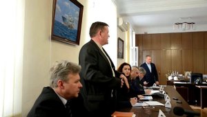 Совещание на Херсонском судозаводе "Меры по стабилизации ситуации в судостроении Украины"